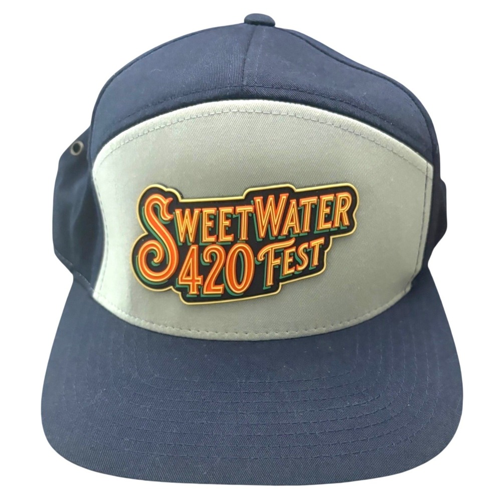 Richardson 257 7-Panel Snapback SweetWater 420 Fest Hat Cap Navy Gray Beer Merch